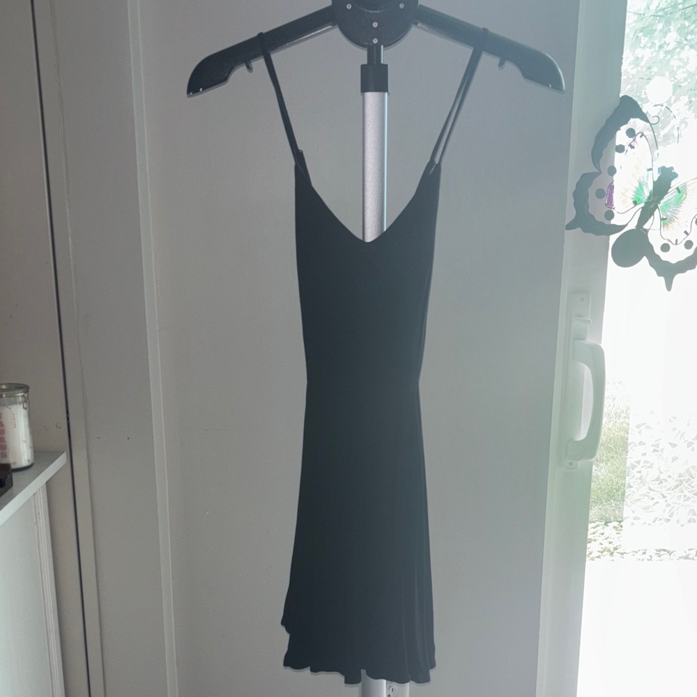 Elegant Black Spaghetti Strap romper